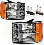 Headlights For 2007-2013 Gmc Sierra 1500/2007-2014 2500 Hd 3500 Headla. Fixed Price $164.99.