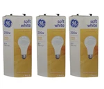 (3) Soft White Light Bulb 200W General A21 3405 Lumens H23H Nib. Fixed Price $59.99.