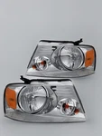 2004-2008 F-150, 2006-2008 Lincoln Mark Lt, Chrome/amber Headlights. Fixed Price $50.00.