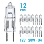 Pack Jc T3 Clear Light Bulb 20W 12V Bi-pin 2-PIN G4 2900K Warm White Dimmable. Fixed Price $11.90.