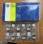12) New General Electric 12-7-1/2S Clear Indicator Lamps 120V Lot Of. Fixed Price $17.99.