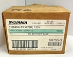 New (box Of 12) Sylvania 58755-3 100Q/CL/DC Esr 100W 120V Halogen Lamp Quartz. Fixed Price $86.10.