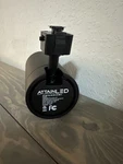 Lights Black 120V Dimeable Attainled High Performance Cylinder Trackhead. Fixed Price $30.00.