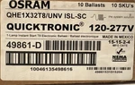Sylvania Quicktronic Qhe 1X32T8/UNV Isl-sc Ballast New Case Of 10. Fixed Price $62.47.