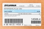 15 Pack Sylvania 45W 120V Flood Light Bulb 45PAR38/HAL/FL30 14588-4. Fixed Price $375.00.