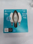 Ecosmart 60-WATT Equivalent B11 Dimmable Frosted Glass Led Bulb Daylight 3PK. Fixed Price $14.99.