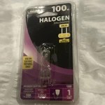 Feit Electric 100W Halogen Light Bulb GY6.35 Base 120V BPQ100T4/JCD. Fixed Price $29.99.
