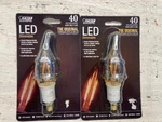 3514809 Feit Vintage Style CA10 E12 (candelabra) Led Bulb Amber 40 Watt. Fixed Price $8.00.