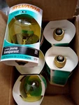Case Of 6 Sylvania 11713-25A19/TY/RP 125V Standard Transparent Yellow Bulbs. Fixed Price $10.90.