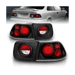 Taillights Set Black, For 96-00 Honda Civic 2 Door Coupe, Pair L&r. Fixed Price $87.94.
