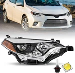 Headlights Assembly For 2014 2015 2016 Toyota Corolla Base/ce/c/le Eco/le/l/s Pl. Fixed Price $183.99.