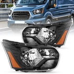 2015-2023 Ford Transit Headlight Assembly Black Driver&passenger Side Pair. Fixed Price $140.89.