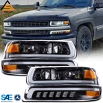 Led Drl Fit For 1999-2002 Chevy Silverado 00-06 Tahoe Dot Headlight+bumper Lamps. Fixed Price $279.99.