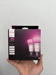 Pack Philips Hue E26 75W Equivalent 1100 Lumen Dimmable White & Color Bulbs. Fixed Price $64.99.