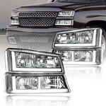 Led Drl Headlights 2003-2006 Chevy Silverado Avalanche Chrome FL-HL-0494P Fullux. Fixed Price $179.99.