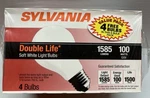Sylvania Double Life 100W Soft White Light Bulbs, 8 Sealed 2- 4. Fixed Price $37.99.
