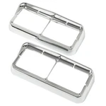 Pair Abs Headlight Bezels Cover W/ Visor For Kenworth T400 T600 T800 W900B W900L. Fixed Price $29.50.