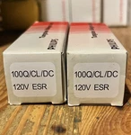 Lot Of (2) New Philips 100Q/CL/DC Esr 120V - BA15D Bayonet Base Clear T4 Lamps. Fixed Price $14.95.
