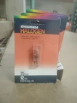 Sylvania 75W 12V T4 2-PIN Clear Single Ended Quartz Halogen Bulbs 58665, New. Fixed Price $12.90.