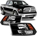 Headlights Assembly For 2009-2018 Dodge 1500 2500 3500, Fit 09-18 Ram.... Fixed Price $155.05.