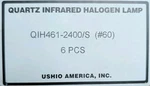 Quartz Infrared Lamp Ushio QIH4612400 Mpn 60 Industrial Heating Box Of. Fixed Price $99.99.