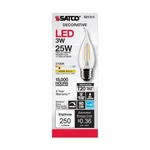 Satco S21310 Watt Led CA10 Decorative Clear Light Bulbs- 2700K 6 Pack. Fixed Price $29.70.