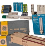 Lot Of 20: Assorted Lamps Halogen, Compact Fluorescent, Insect, Rough Surface. Fixed Price $49.99.