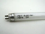 Vintage Old Stock Feit Electric F6T5/CW Fluorescent Lamp Bulb 6W Cool White. Fixed Price $14.99.