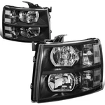 Dna Motoring HL-OH-CSIL07-BK-CL1 Pair Of Black Housing Standard Size,. Fixed Price $156.38.