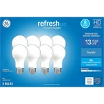 Ge Led Bulb Daylight Refresh A19 Dimmable 5.5W Set Of 8. Fixed Price $16.95.