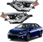 Headlight Assembly Replacement For Toyota Corolla 2014 2015 2016 Headlamps Front. Fixed Price $247.31.
