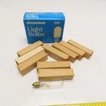 Sylvania 15W T6 Clear 125-130V Tubular Light Bulb Lot Of 10. Fixed Price $29.99.