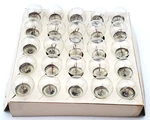 Lot Of 25 Ibm 145147 6 Volt Watt Miniature Screw Base Lamps Sanyo Light Bulbs. Fixed Price $13.99.